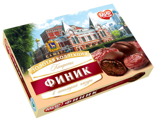 №2 КФ МИР Финики в шоколадной глазури 160г  в Балашове