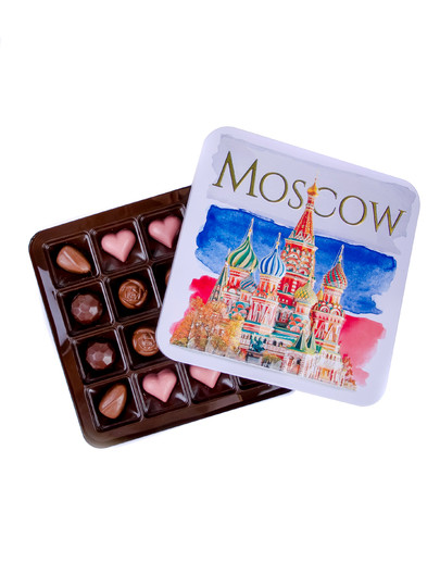  TM LORD Конфеты шоколадны MOSCOW(металлическая коробка)195г) в Балашове