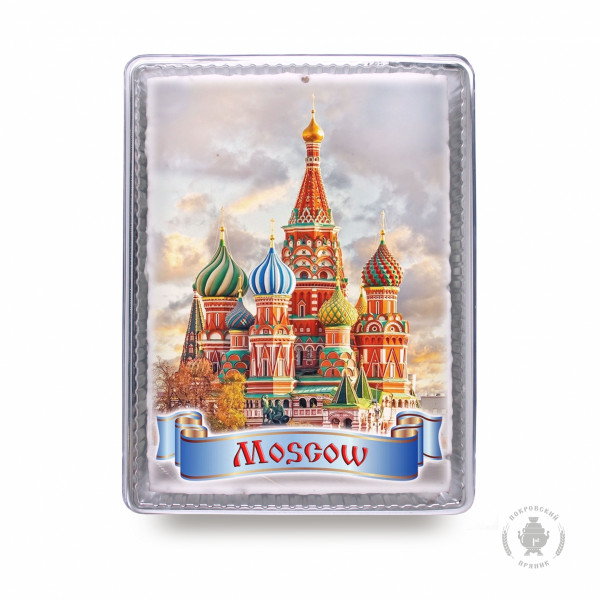 №3 Пряник 600г MOSCOW с фотопечатью (в подарочной пластиковой упаковке)  в Балашове
